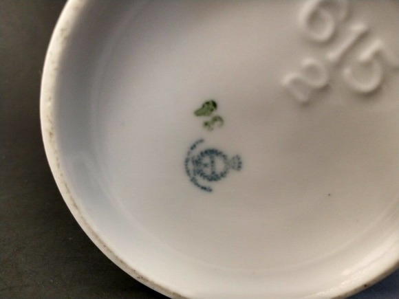 Vintage Antique Union K Porcelain Ceramic Cream Pitcher Floral Czechoslovakia - Picture 7 of 12